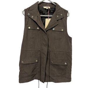 Womens Vest Small Utility Aztec Wool Blend Cowgirl Southwestern 90 Entr Festival